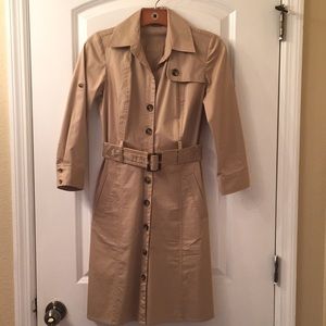 Ann Taylor Classic Trench Style Dress